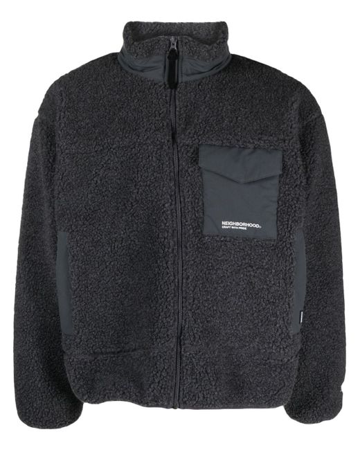 Neighborhood flap-pocket fleece jacket