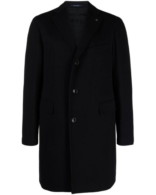 Tagliatore notched-lapels wool-blend midi coat