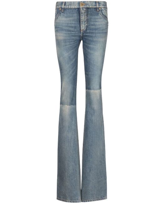Balmain Western low-rise bootcut jeans