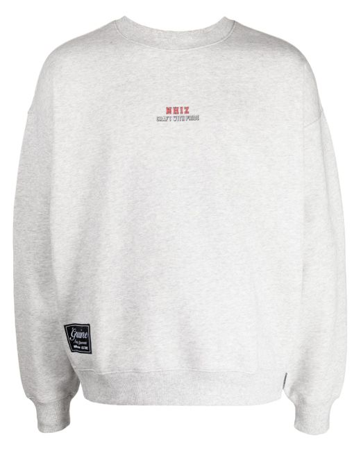 Izzue patch-detail fleece sweatshirt