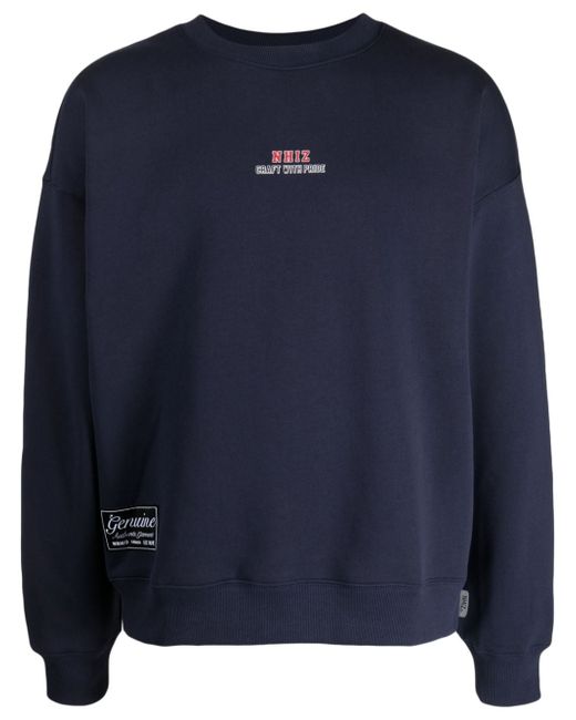 Izzue patch-detail fleece sweatshirt