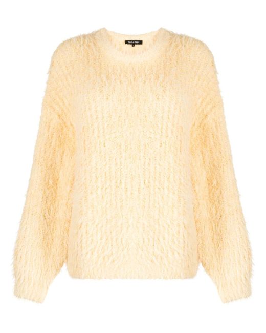 tout a coup brushed-effect ribbed-knit jumper