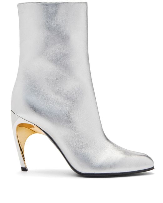 Alexander McQueen Armadillio leather ankle boots