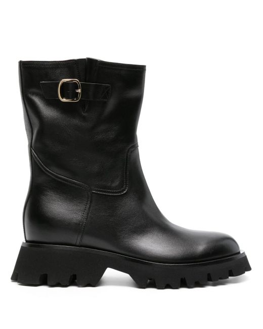 Santoni zip-up ankle leather boots
