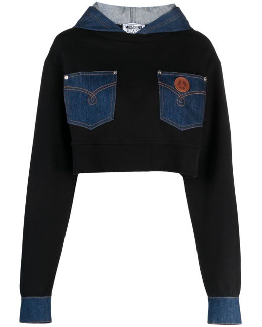 Moschino Jeans patchwork hoodie
