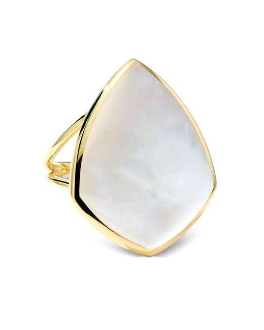 Ippolita 18kt yellow Polished Rock Candy turquoise ring