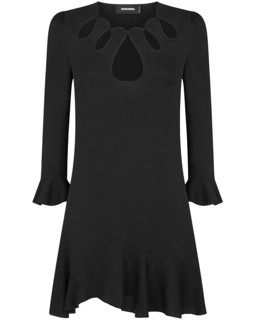 Dsquared2 cut out-detail long-sleeve minidress