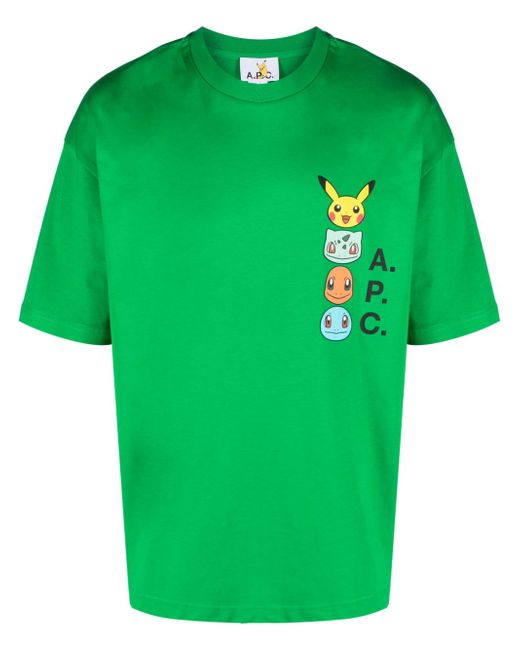 A.P.C. x Pokémon logo-print T-shirt