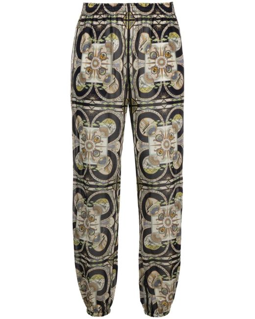 Tory Burch Sundial Square printed trousers