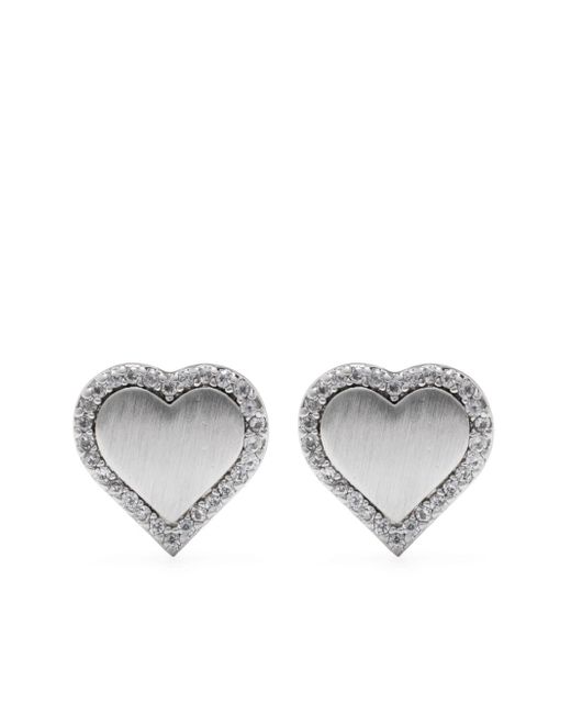Kate Spade New York Take heart-shape crystal-embellished stud earrings