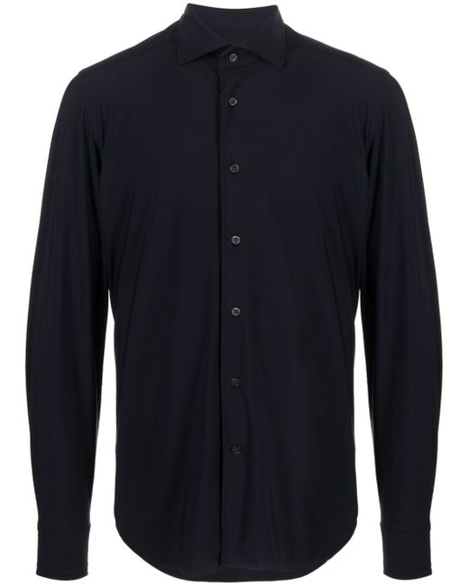 Corneliani spread-collar button-up shirt