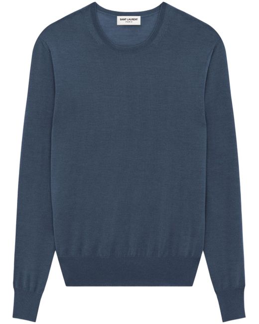 Saint Laurent long-sleeve fine-knit jumper
