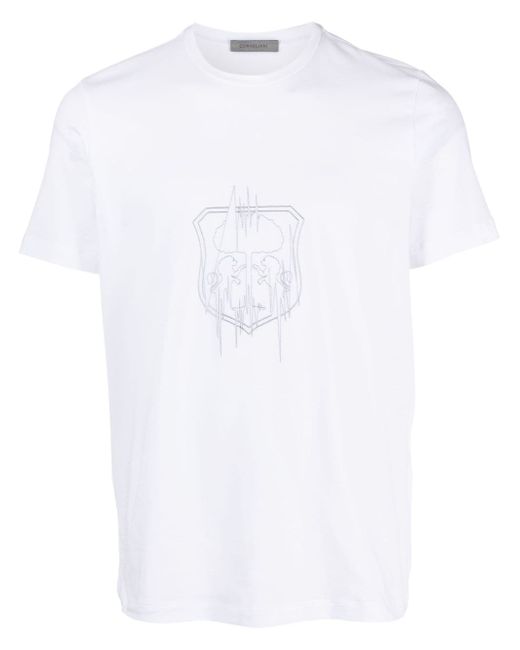 Corneliani logo-print crew-neck T-shirt