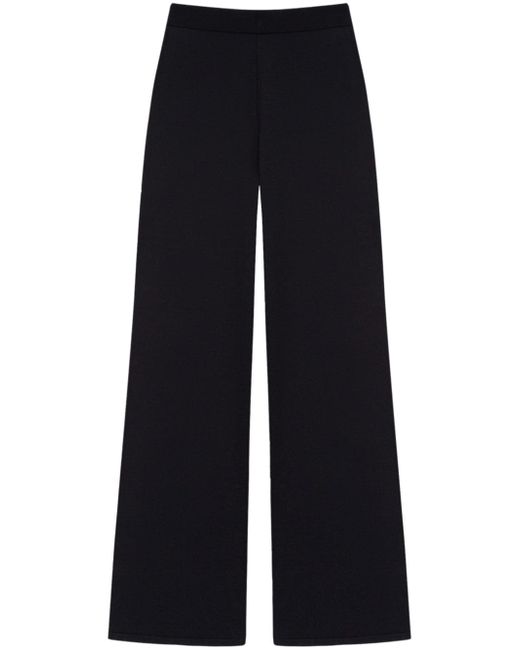 12 Storeez elasticated fine-knit wide-leg trousers