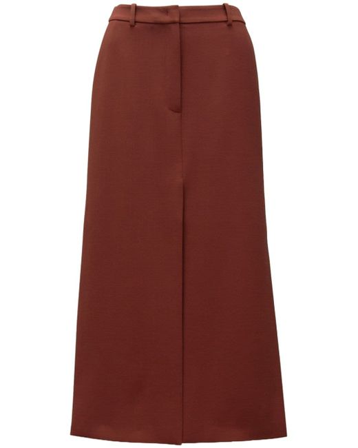 12 Storeez slit-detail straight maxi skirt