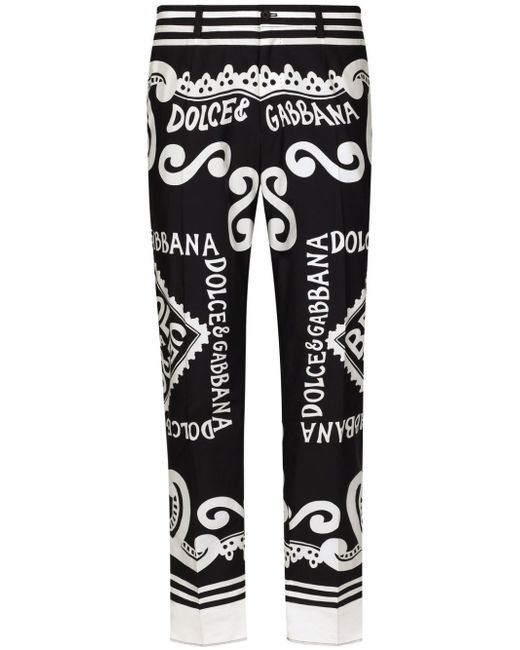Dolce & Gabbana Marina logo-print trousers