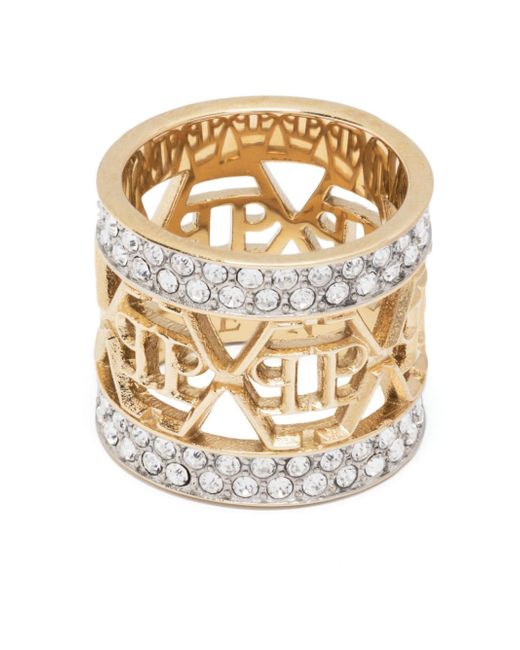 Philipp Plein crystal-embellished ring