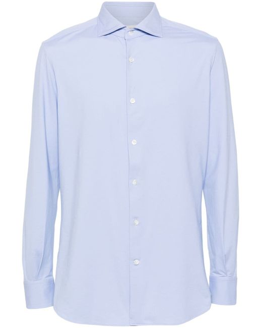 Glanshirt patterned-jacquard shirt