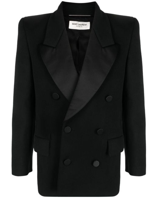 Saint Laurent double-breasted wool coat