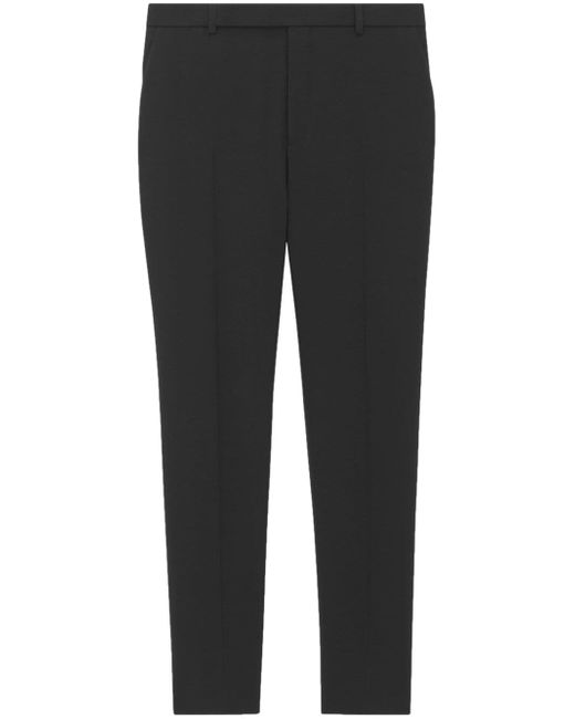 Saint Laurent pressed-crease tailored trousers