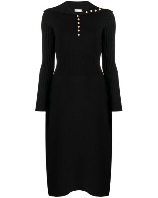 Tory Burch Polo Sweater ribbed-detailed dress