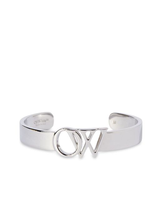 Off-White logo cuff bracelet