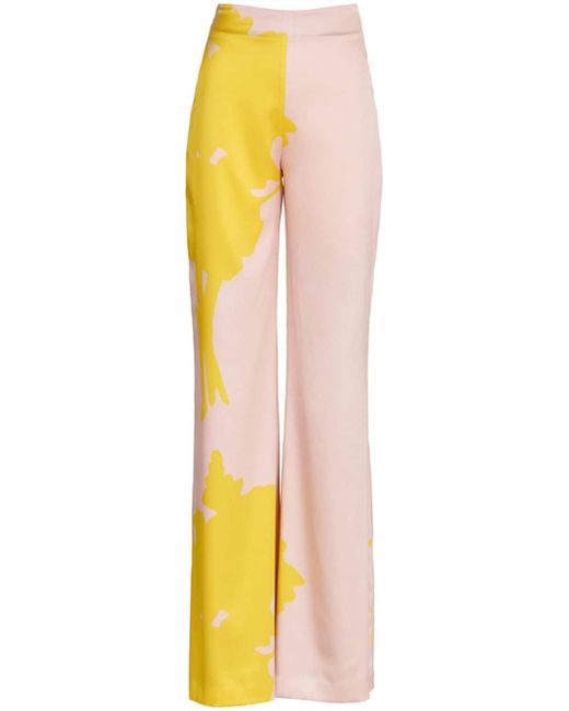 Silvia Tcherassi Andie abstract-pattern print palazzo trousers