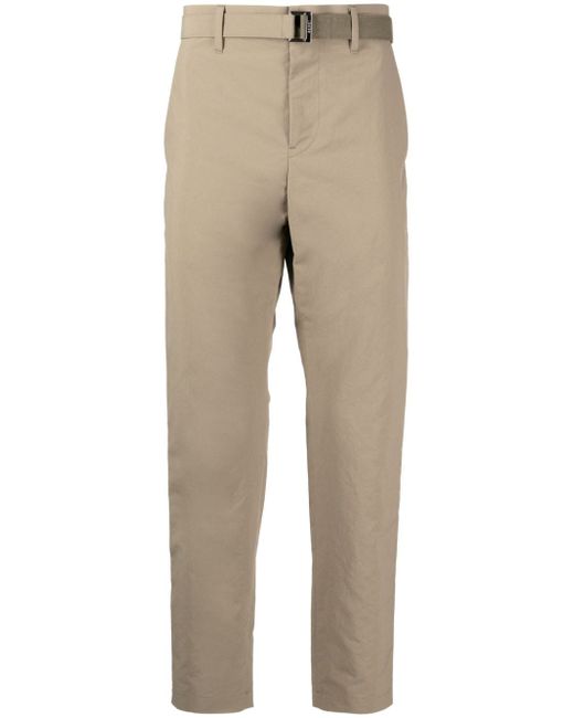 Sacai mid-rise cropped trousers