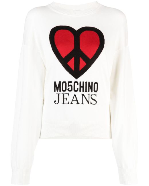 Moschino Jeans intarsia-knit jumper