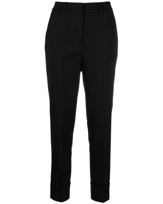 Peserico high-waist slim-fit trousers