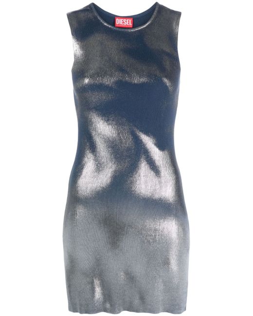 Diesel metallic-finish dress
