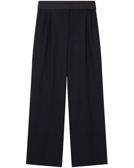 Stella McCartney wide-leg tuxedo wool trousers