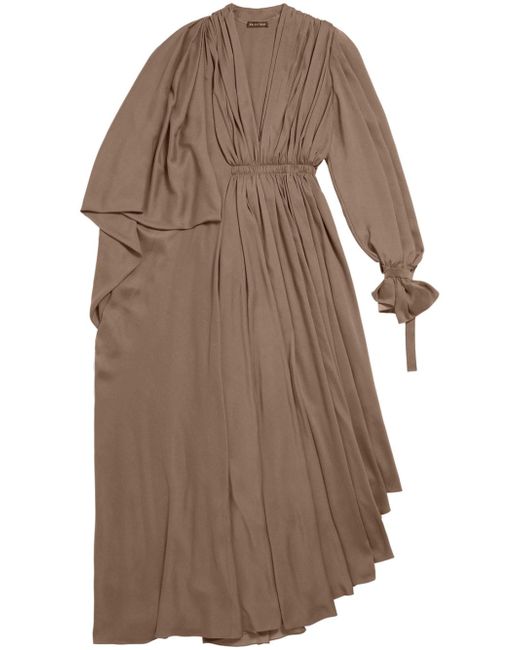 Balenciaga asymmetric draped maxi dress