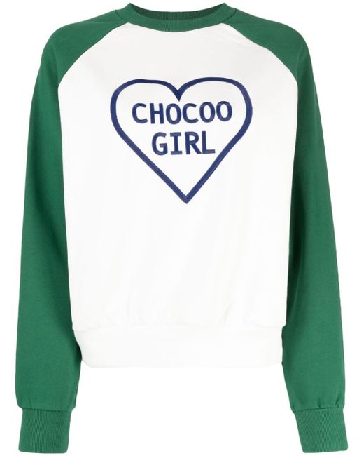 Chocoolate heart-print sweatshirt