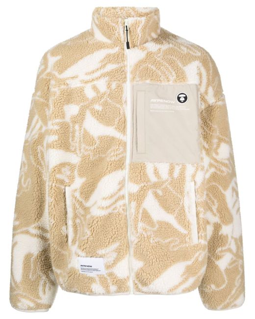 Aape By *A Bathing Ape® camouflage-print fleece jacket