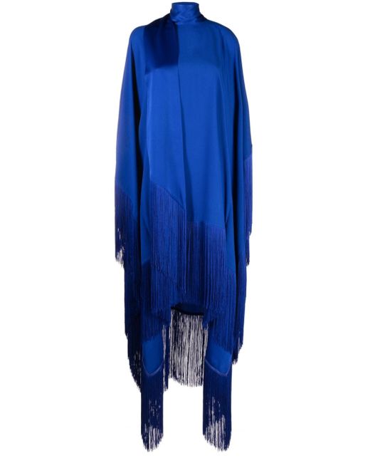 Taller Marmo scarf-detail fringed midi dress