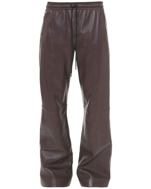J.W.Anderson drawstring wide-leg leather trousers
