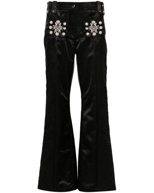 Chopova Lowena Bosky brooch-detail trousers
