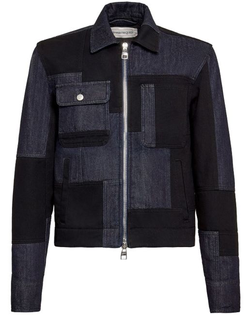 Alexander McQueen patchwork denim jacket