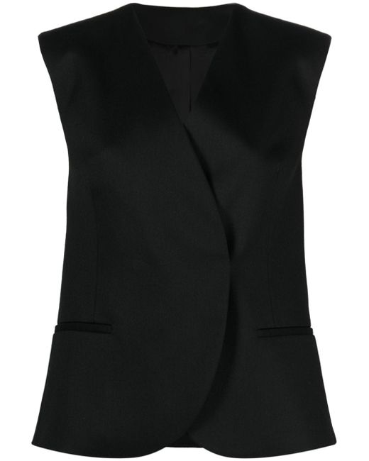 Calvin Klein collarless tailored vest