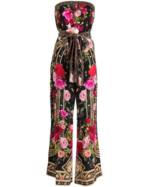 Camilla embellished floral jumpsuit