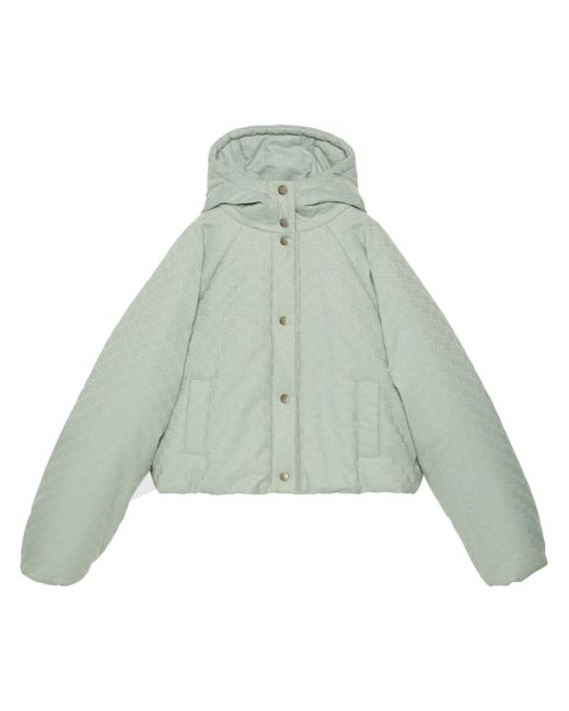 Gucci GG Supreme cropped hooded jacket
