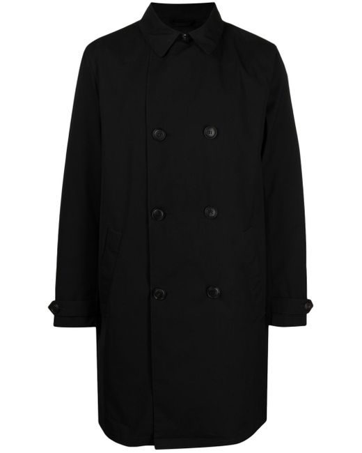 Emporio Armani classic-collar double-breasted coat