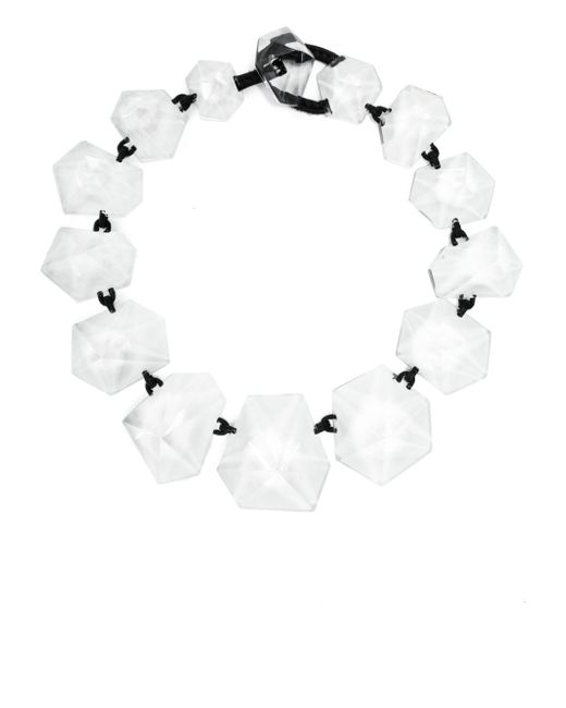 Monies Nocte transparent-design oversized necklace