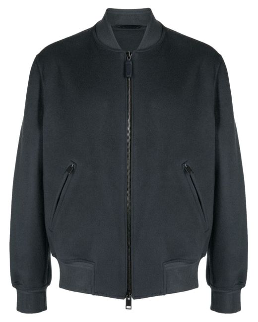 Brioni two-way suede bomber jacket