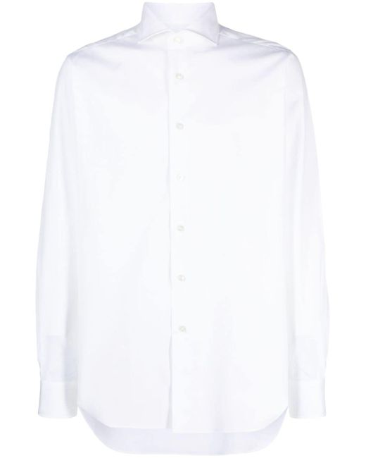 Xacus cutaway-collar button-up shirt