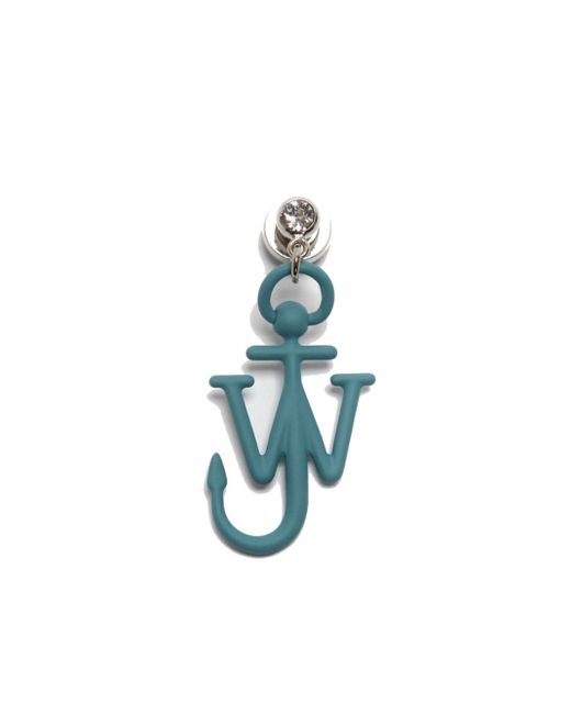 J.W.Anderson logo-lettering crystal-embellished single earring
