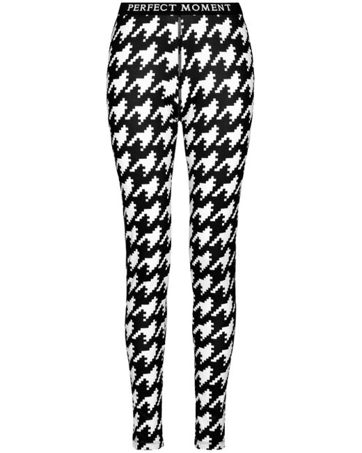 Perfect Moment Thermal houndstooth ski leggings