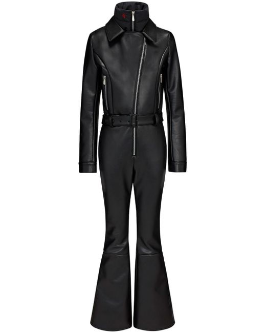 Perfect Moment Cameron faux-leather ski suit