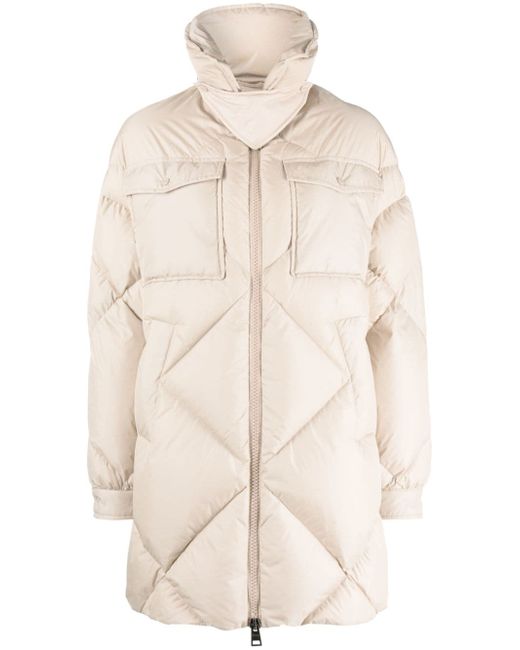Herno spread-collar quilted puffer coat